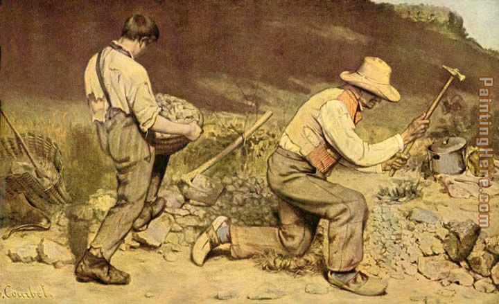 The Stone Breakers painting - Gustave Courbet The Stone Breakers art painting